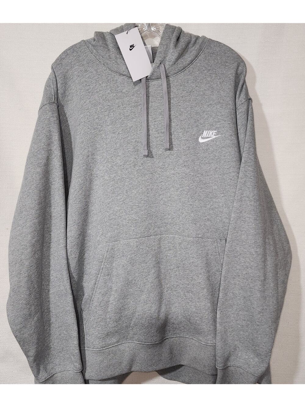 Nike Club Fleece Hoodie Gray men's 3XL